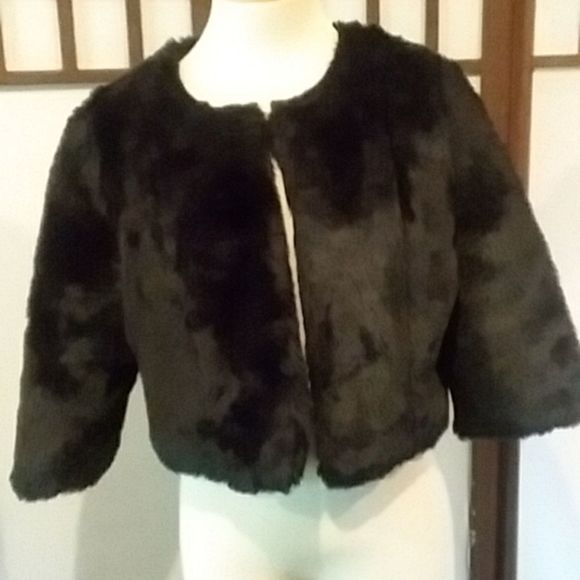 Lauren Conrad faux fur short jacket small - Picture 1 of 6